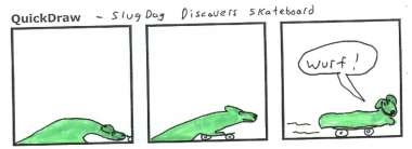 SlugDog Discovers Skateboard