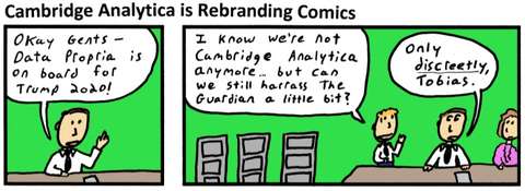 Cambridge Analytica is rebranding Comics