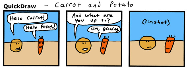 We need a 'Carrot and Potato' theme song. 